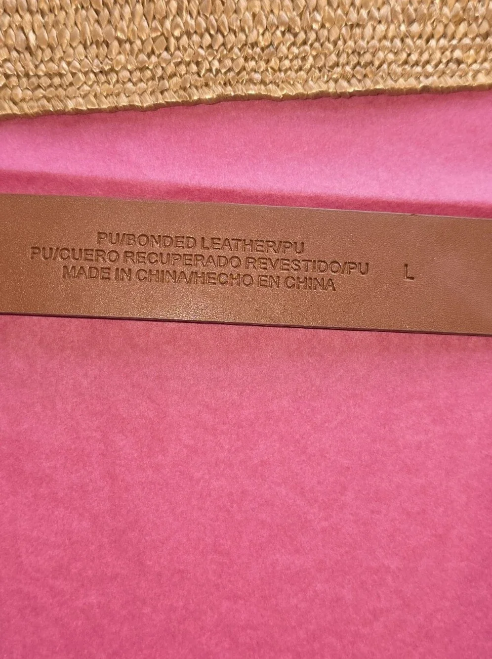 L.C Lauren Conrad and Target Brown Vegan Belts Size L NEW